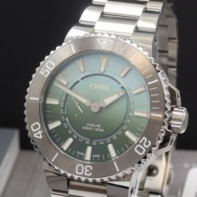 27111983a - ORIS Aquis ´DAT WATT´ auf 2009 Stück limitierte Herrenarmbanduhr Referenz 01 743 7734 ...