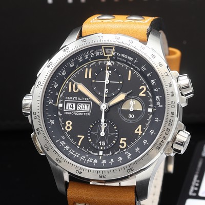 27111986a - HAMILTON Khaki X-Wind auf 1918 Stück limitierte Armbandchronograph Referenz H77796535, ...