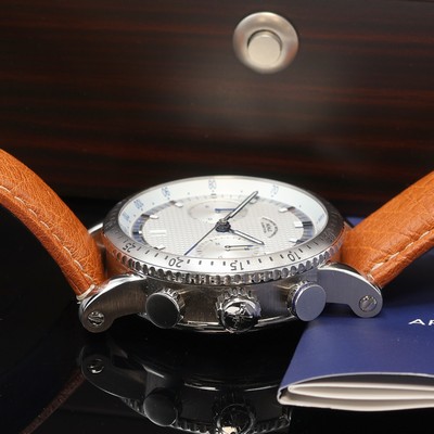 27111989c - MÜHLE GLASHÜTTE Teutonia Sport 1 Armbandchronograph Referenz M1-29-65, Automatik, ...