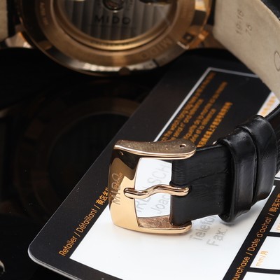 27111991b - MIDO Multifort Datometer seltene, auf 100 Stück limitierte Herrenarmbanduhr in Roségold ...