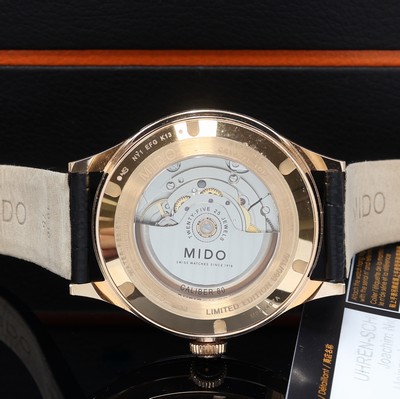 27111991e - MIDO Multifort Datometer seltene, auf 100 Stück limitierte Herrenarmbanduhr in Roségold ...