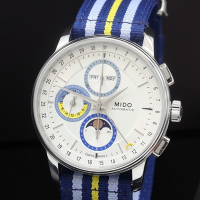 27111993a - MIDO Baroncelli Moonphase Armbandchronograph Referenz M027.625.17.031.00, Automatik, ...