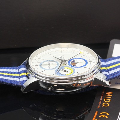 27111993d - MIDO Baroncelli Moonphase Armbandchronograph Referenz M027.625.17.031.00, Automatik, ...