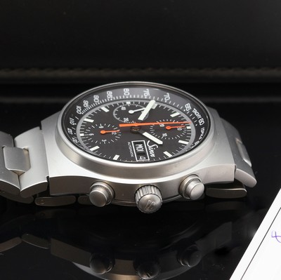 27111994c - SINN Armbandchronograph Referenz 144, Automatik, beids. vergl. Edelstahlgeh. inkl. orig. ...