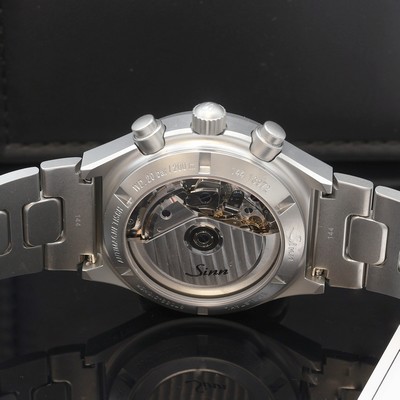 27111994d - SINN Armbandchronograph Referenz 144, Automatik, beids. vergl. Edelstahlgeh. inkl. orig. ...