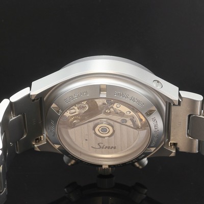 27111994e - SINN Armbandchronograph Referenz 144, Automatik, beids. vergl. Edelstahlgeh. inkl. orig. ...