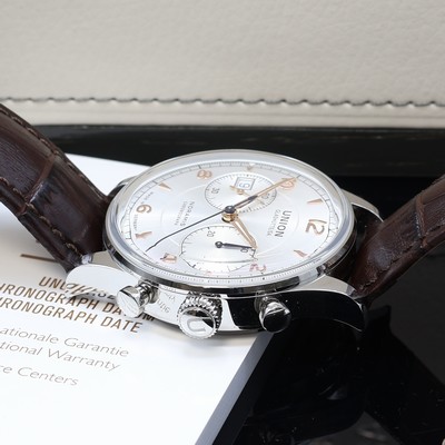 27112046c - UNION GLASHÜTTE Noramis Armbandchronograph Referenz D012.427.16.037.01, Automatik, ...