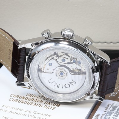 27112046e - UNION GLASHÜTTE Noramis Armbandchronograph Referenz D012.427.16.037.01, Automatik, ...