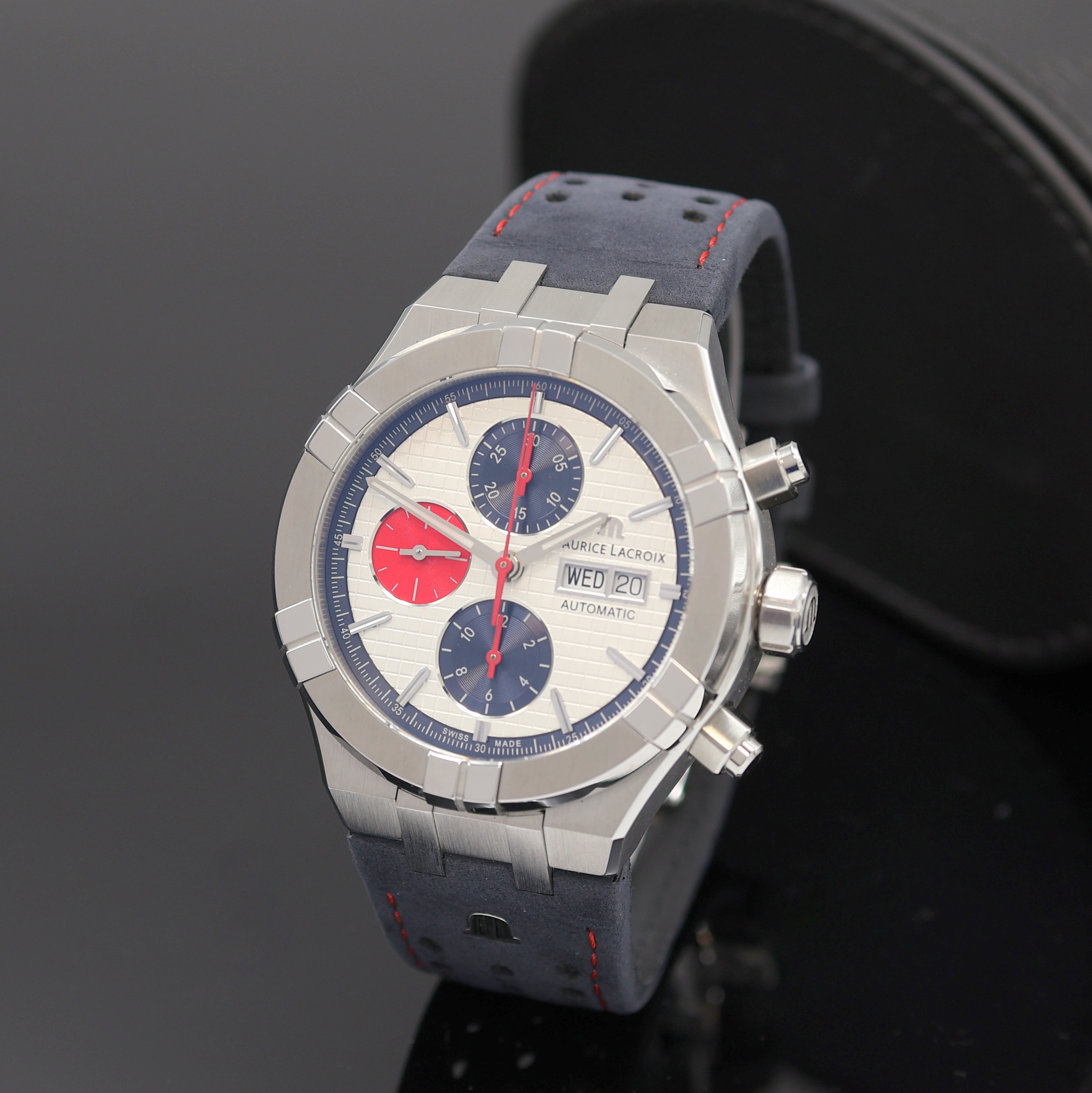 Image 27112139 - MAURICE LACROIX Aikon Special Edition Mahindra Racing Armbandchronograph Referenz AI6038, ...
