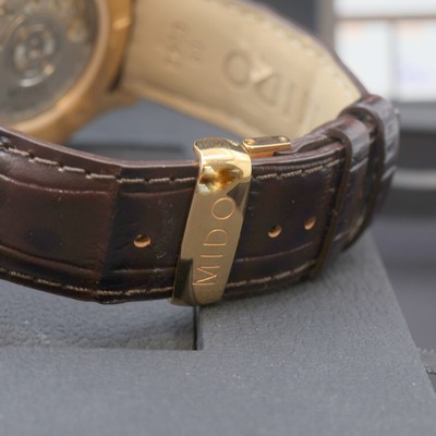 27112101d - MIDO Multifort GMT vergoldete Herrenarmbanduhr Referenz M005.929A, Schweiz um 2018, ...