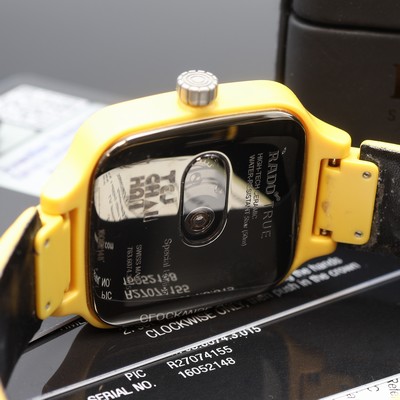 27112104d - RADO True Square x Tej Chauhan Designerarmbanduhr Referenz 763.6074.3.015, Automatik, ...