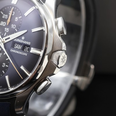27112124b - JUNGHANS Meister Chronoscope Armbandchronograph Referenz 27/4227.00, Automatik, ...