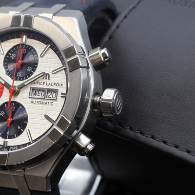 27112139b - MAURICE LACROIX Aikon Special Edition Mahindra Racing Armbandchronograph Referenz AI6038, ...