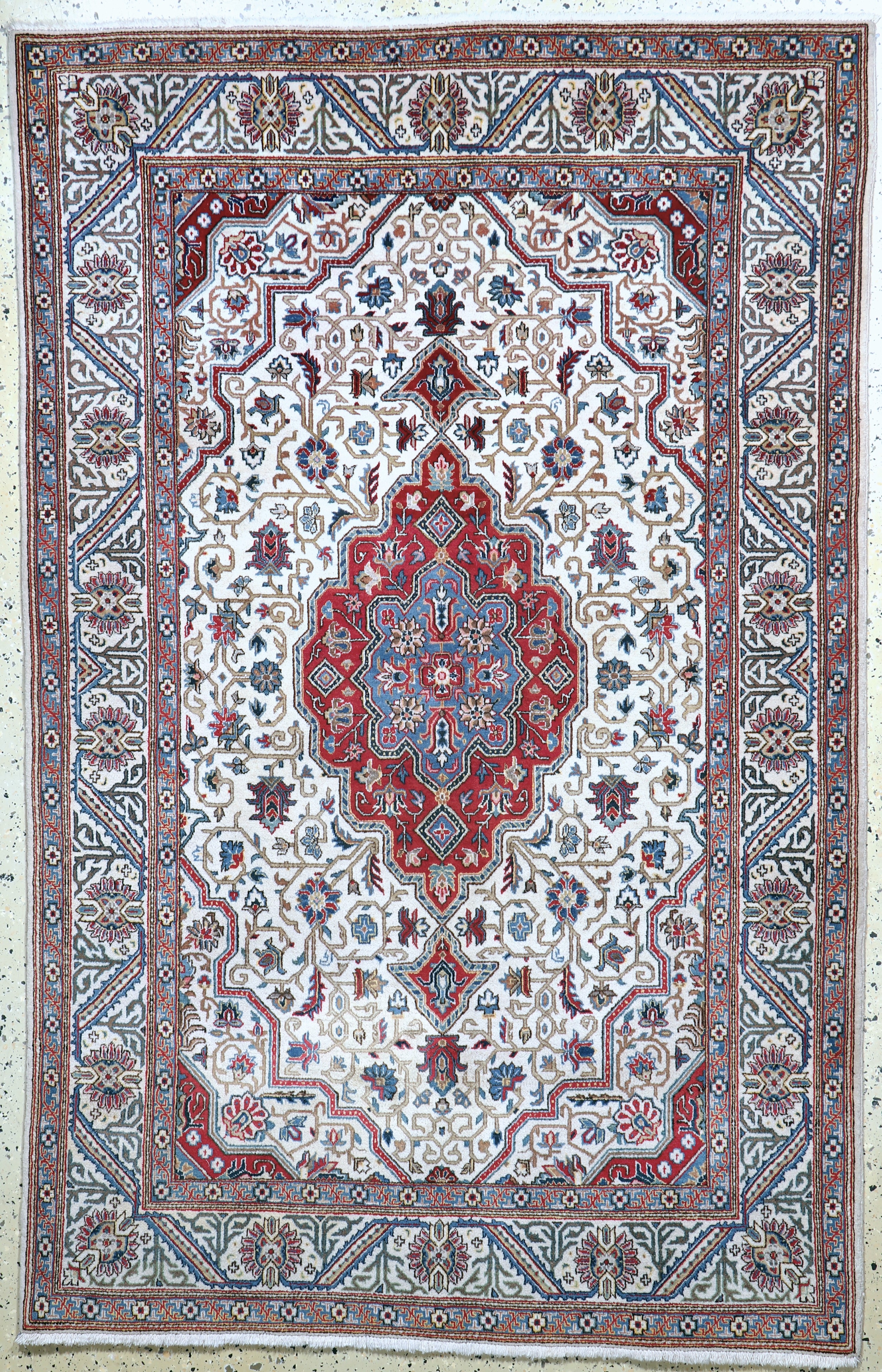 Image 27112210 - Keschan fein alt, Persien, Mitte 20.Jhd, Wolle auf Baumwolle, ca. 210 x 135 cm, EHZ: ...