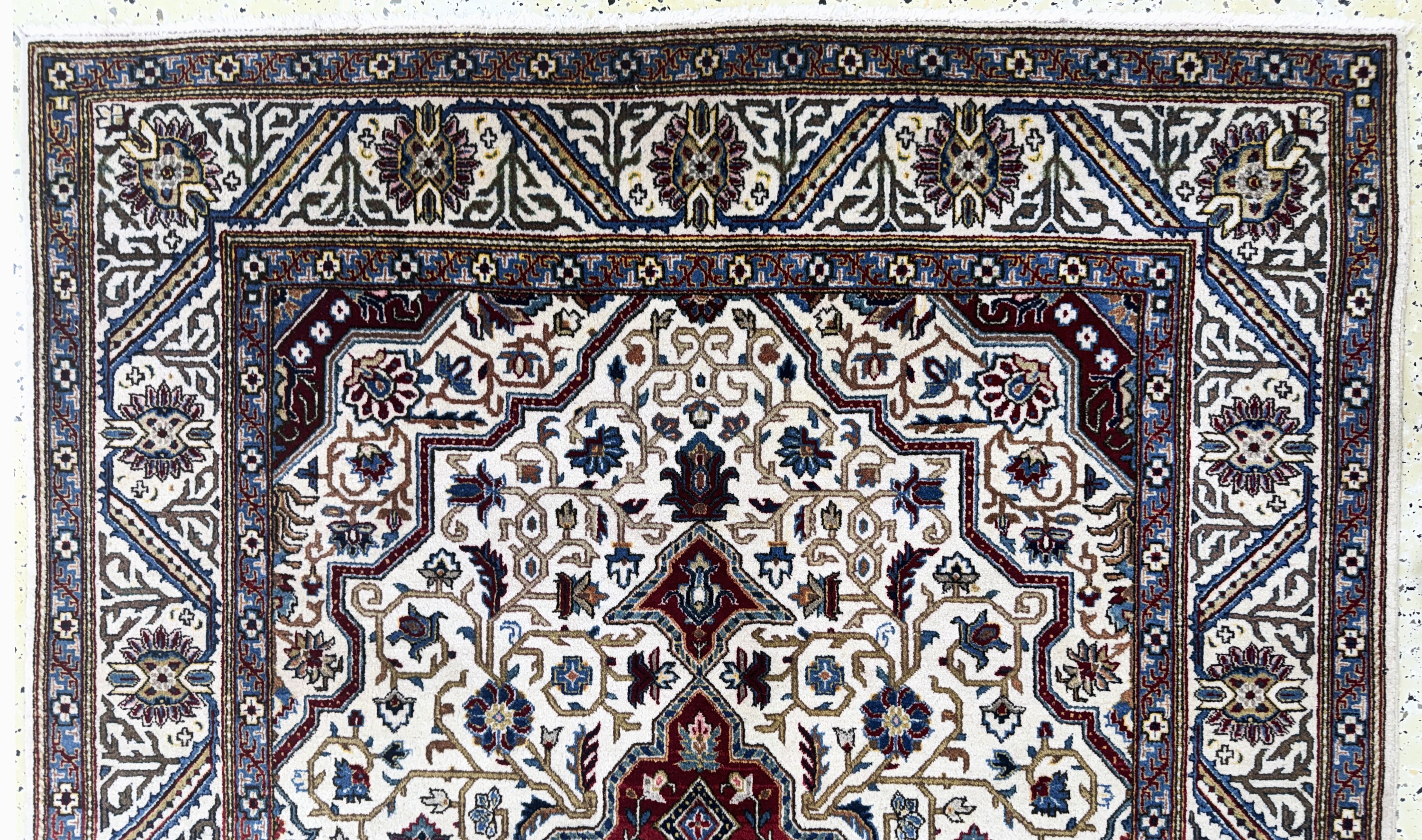 Detail c: Keschan fein alt, Persien, Mitte 20.Jhd, Wolle auf Baumwolle, ca. 210 x 135 cm, EHZ: 1-2