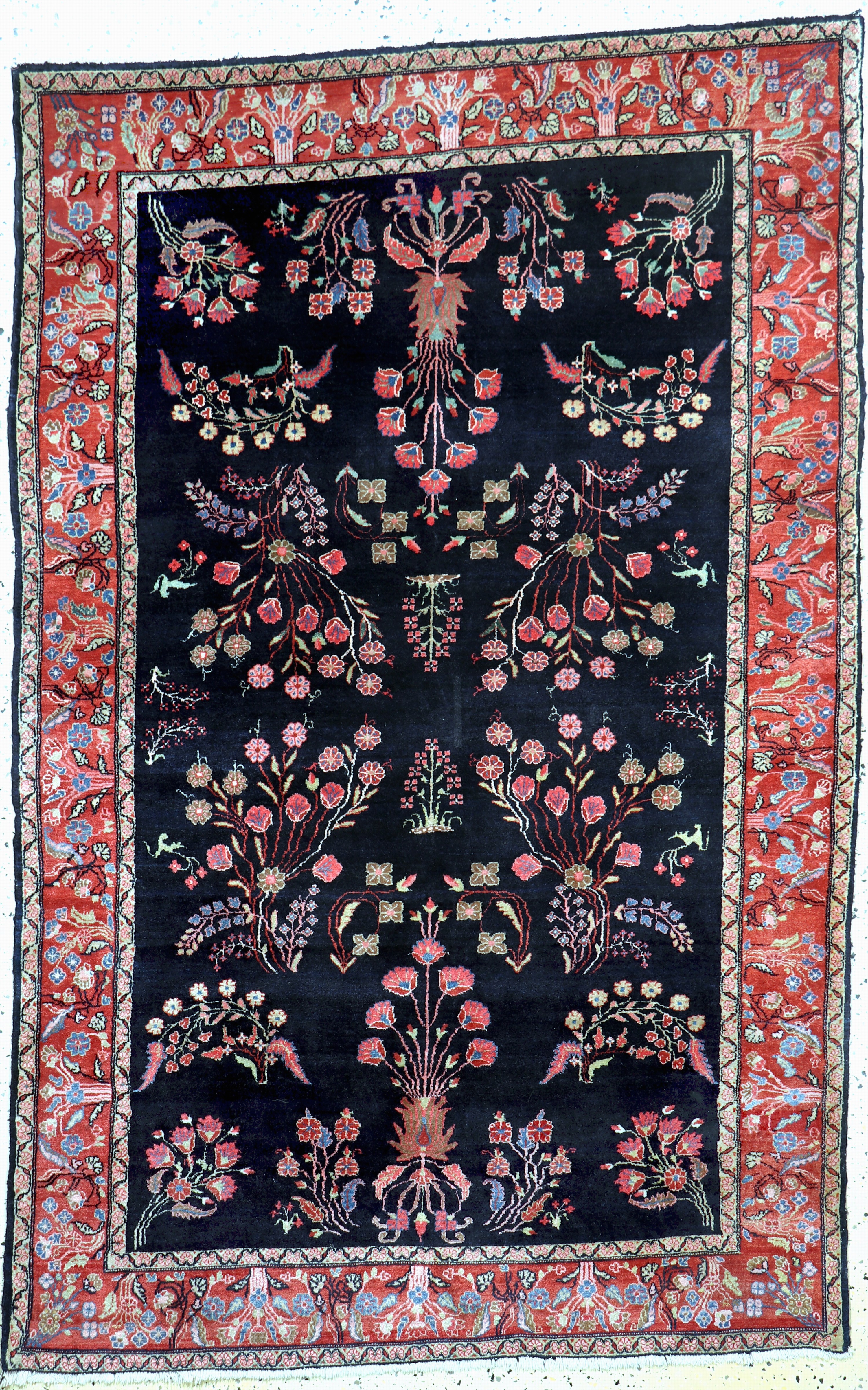 Image 27112213 - Sarogh´Mohajeran´antik, Persien, um 1900, Korkwolle auf Baumwolle, ca. 200 x 130 cm, ...