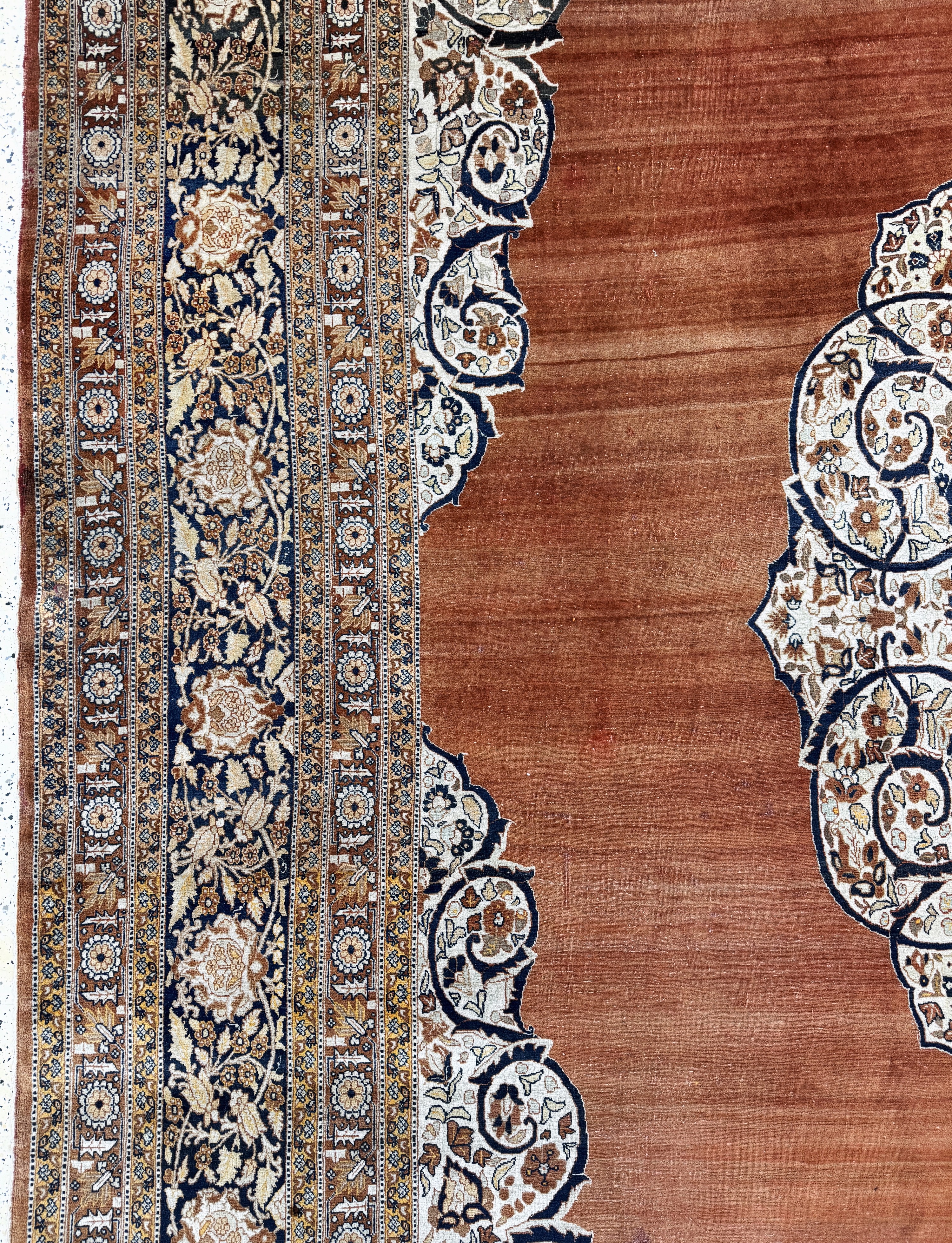 Detail d: Täbriz"Hadji-Jalili"antik, Persien, um 1900, Wolle auf Baumwolle, ca. 550 x 370 cm, EHZ: 3, (kleine Restaurierungen)