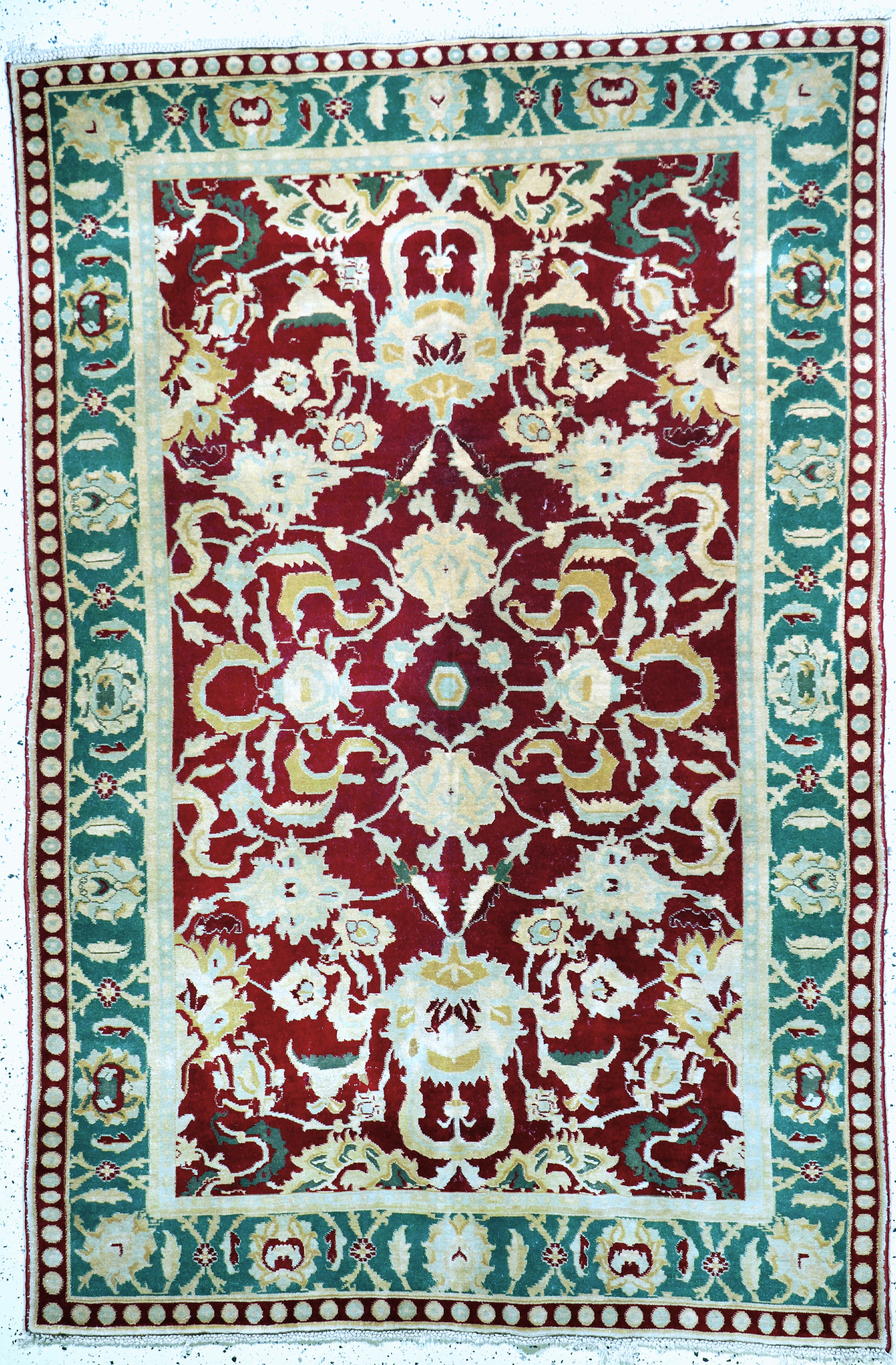 Image 27112217 - Antiker Agra, Indien, um 1900, Wolle auf Baumwolle, ca. 270 x 180 cm, gereinigt, EHZ: ...