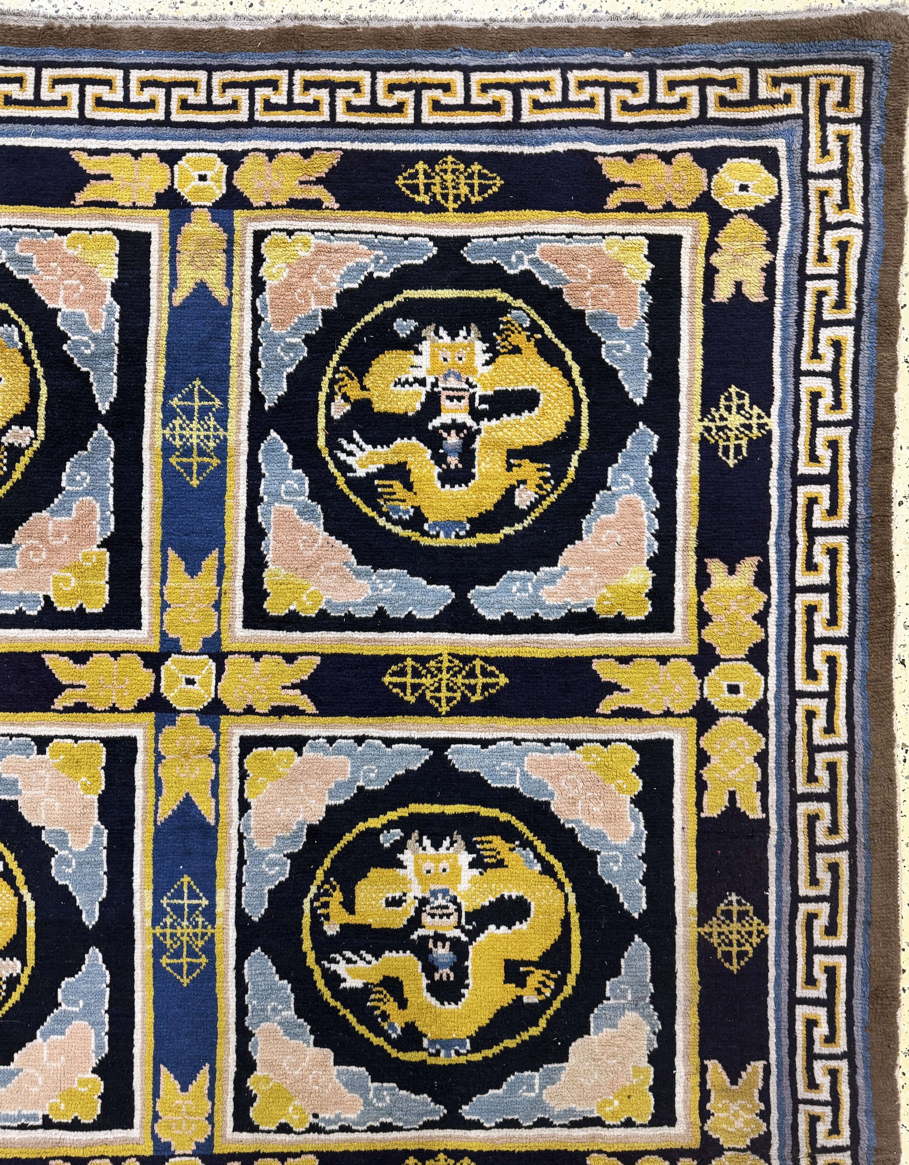 Detail f: Ning-Hsia antik signiert, China, um 1900, Wolle auf Baumwolle, ca. 320 x 340 cm, EHZ: 2