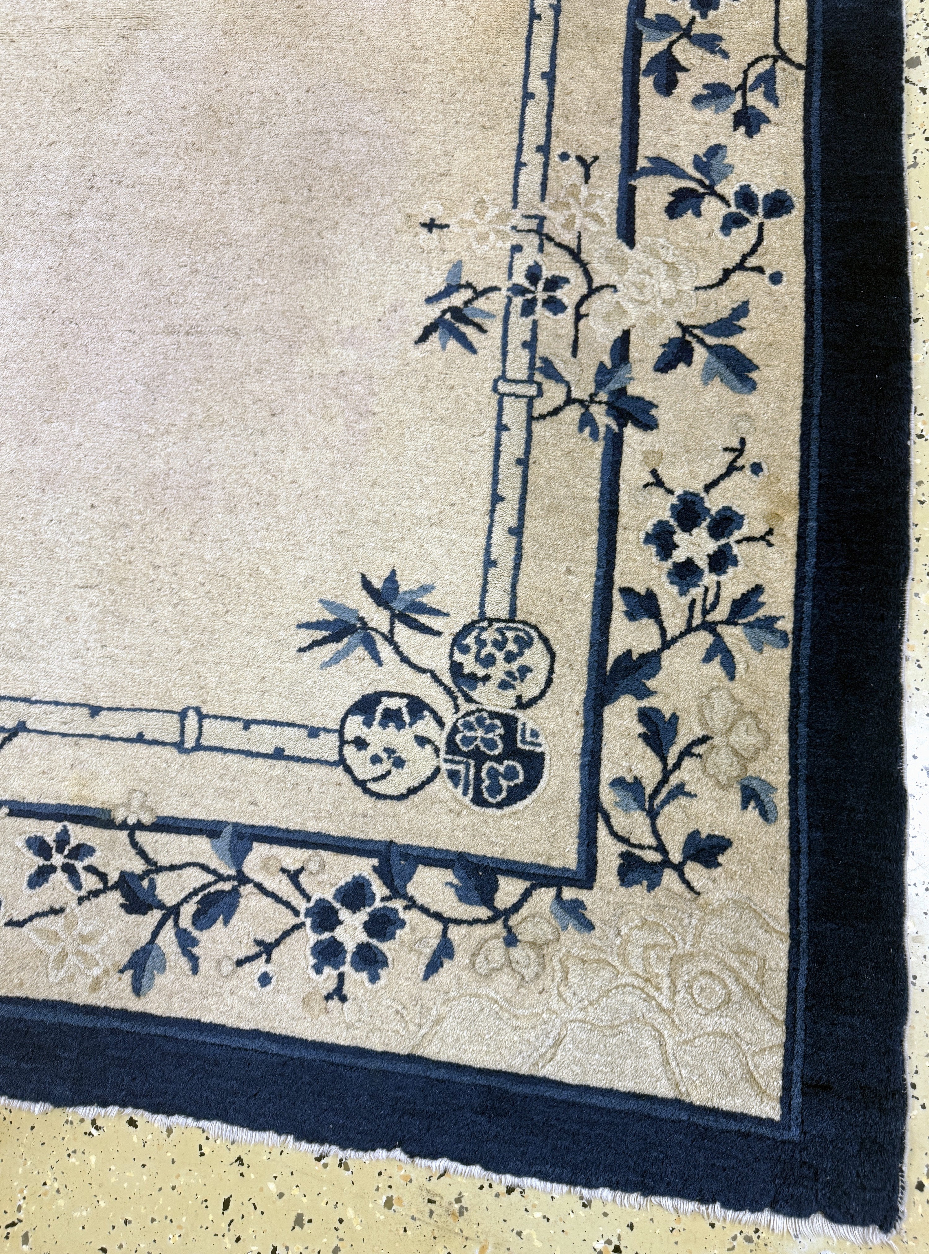Detail a: Peking antik, China, um 1900, Wolle auf Baumwolle, ca. 350 x 267 cm, gereinigt, EHZ: 3(restauriert)