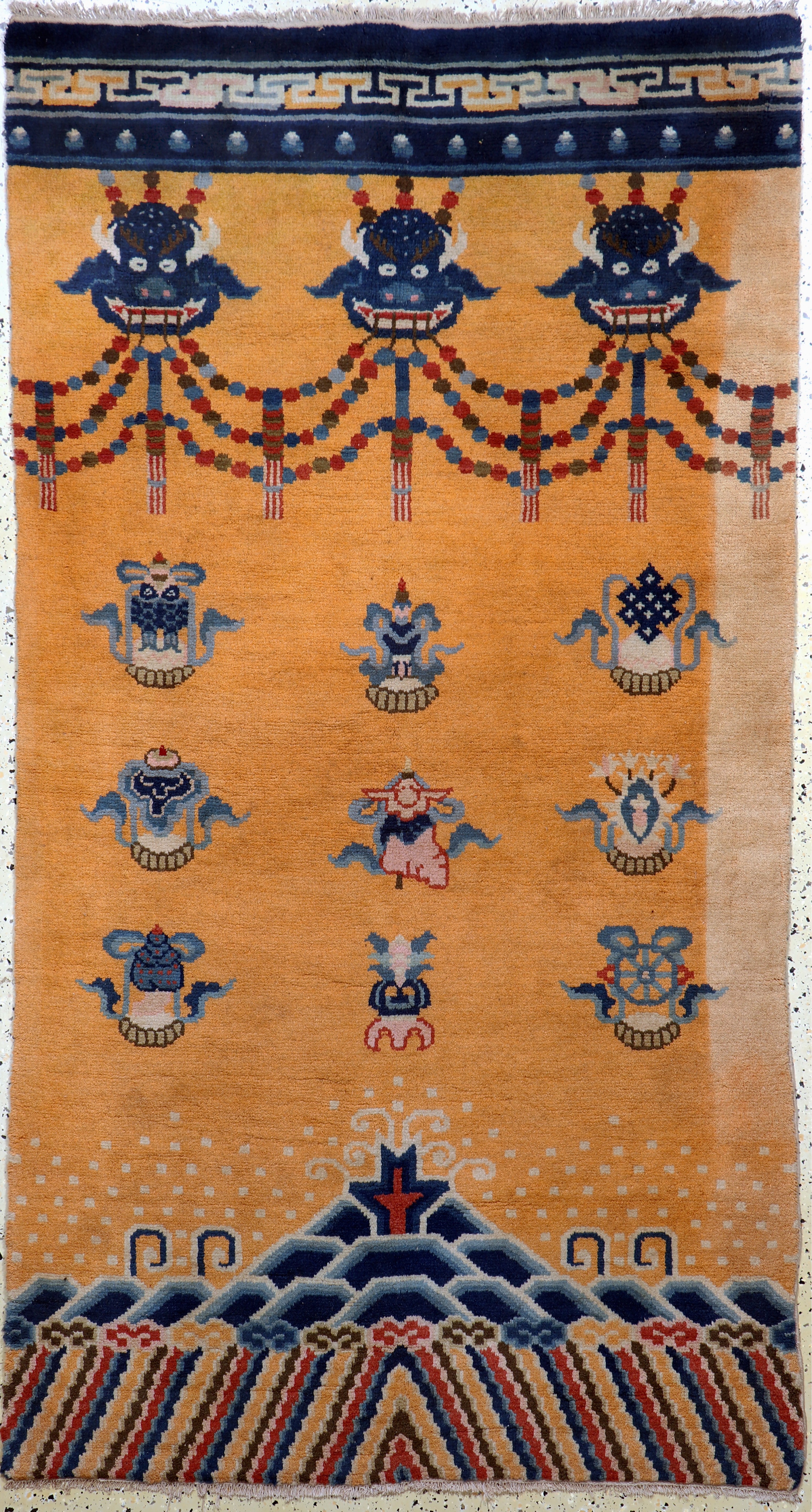 Image 27112235 - Ning-Hsia antik, China, um 1900, Wolle auf Baumwolle, ca. 230 x 122 cm, EHZ: 2 ...