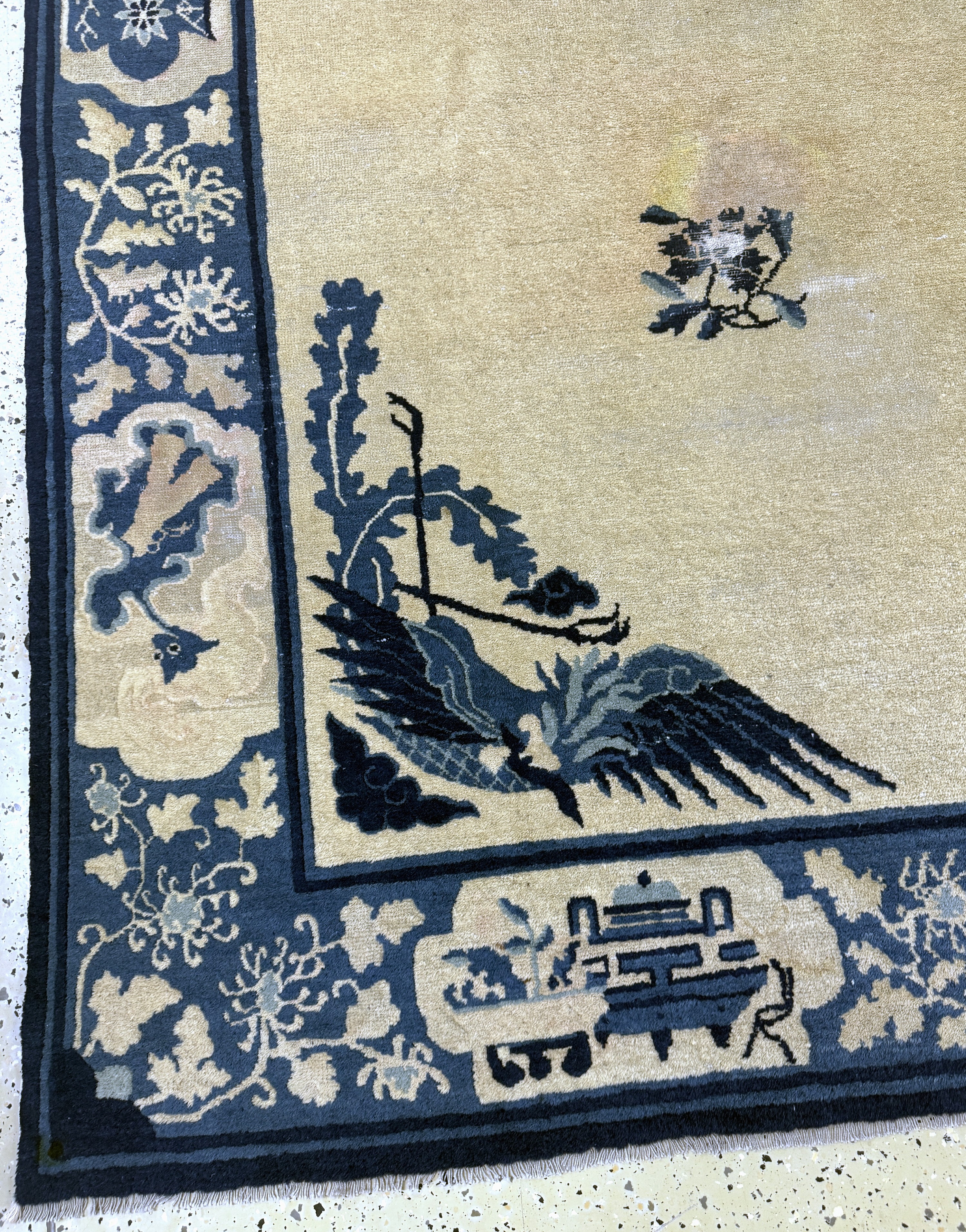 Detail b: Peking antik, China, um 1900, Wolle auf Baumwolle, ca. 340 x 260 cm, gereinigt, EHZ: 4