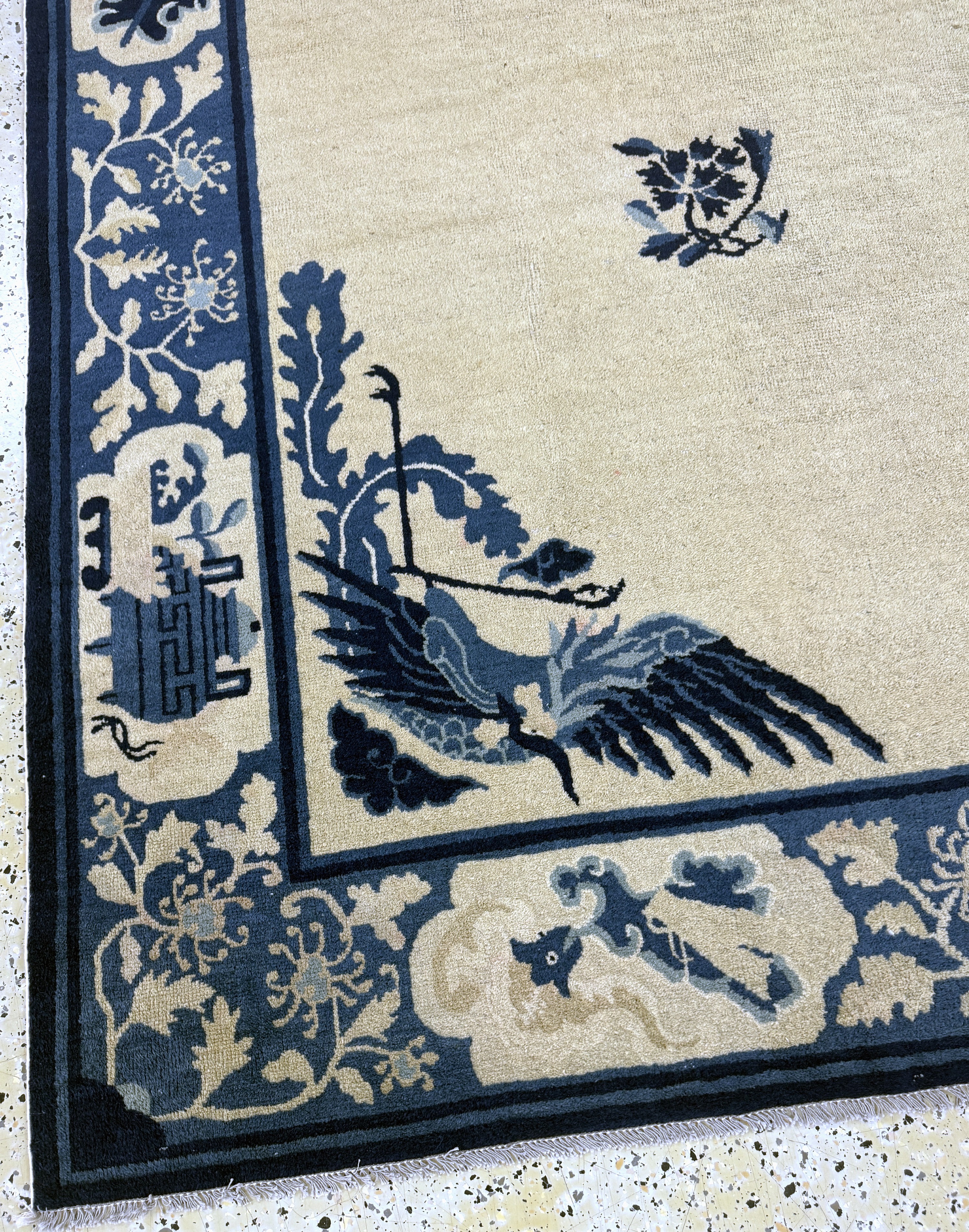 Detail h: Peking antik, China, um 1900, Wolle auf Baumwolle, ca. 340 x 260 cm, gereinigt, EHZ: 4