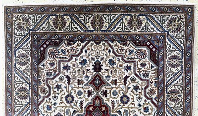 27112210c - Keschan fein alt, Persien, Mitte 20.Jhd, Wolle auf Baumwolle, ca. 210 x 135 cm, EHZ: ...