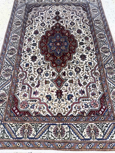 27112210e - Keschan fein alt, Persien, Mitte 20.Jhd, Wolle auf Baumwolle, ca. 210 x 135 cm, EHZ: ...