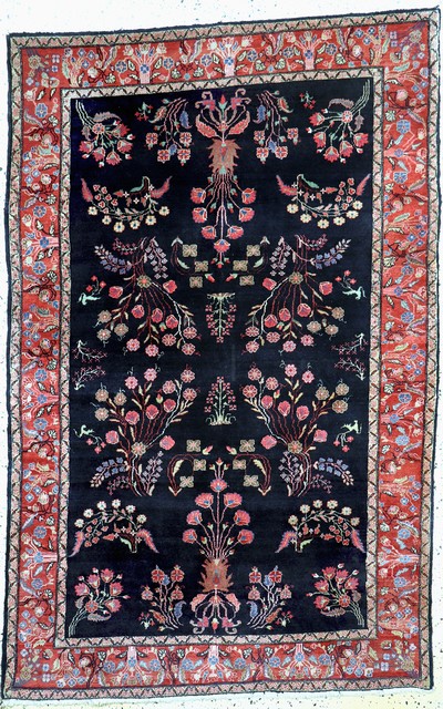 Image Sarogh´Mohajeran´antik, Persien, um 1900, Korkwolle auf Baumwolle, ca. 200 x 130 cm, ...