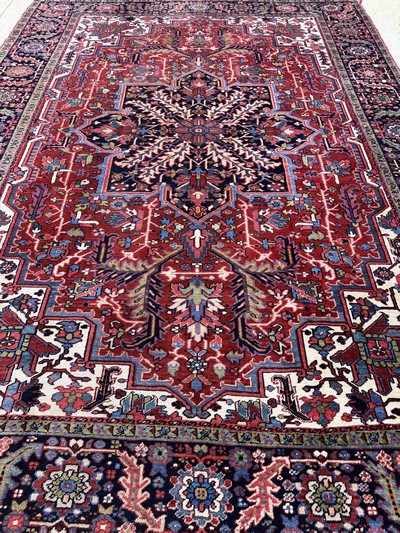 27112215j - Heriz alt, Persien, Anfang 20.Jhd, Wolle auf Baumwolle, ca. 330 x 240 cm, EHZ: 2, ...