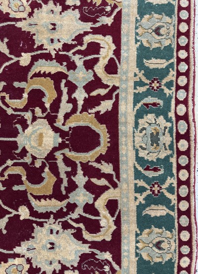 27112217e - Antiker Agra, Indien, um 1900, Wolle auf Baumwolle, ca. 270 x 180 cm, gereinigt, EHZ: ...