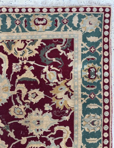 27112217g - Antiker Agra, Indien, um 1900, Wolle auf Baumwolle, ca. 270 x 180 cm, gereinigt, EHZ: ...