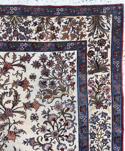 27112218g - Ghom Kork fein, Persien, Anfang 20.Jhd, Korkwolle auf Baumwolle, ca. 310 x 225 cm, EHZ: ...