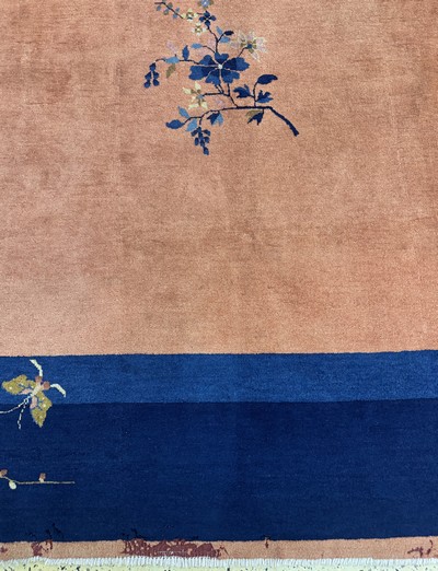 27112221b - Peking antik, China, um 1900, Wolle auf Baumwolle, ca. 433 x 322 cm, Mottenfraß, EHZ: ...