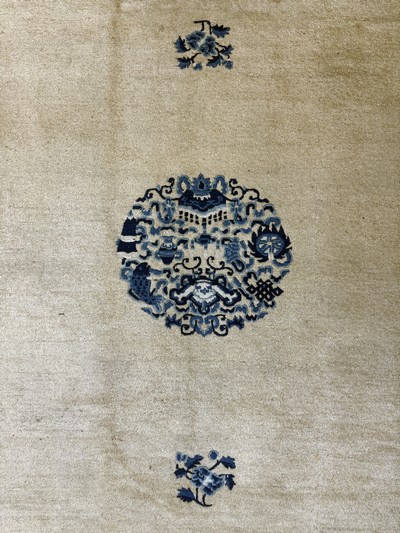 27112227e - Peking antik, China, um 1900, Wolle auf Baumwolle, ca. 350 x 273 cm, gereinigt, EHZ: ...