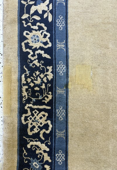 27112227j - Peking antik, China, um 1900, Wolle auf Baumwolle, ca. 350 x 273 cm, gereinigt, EHZ: ...