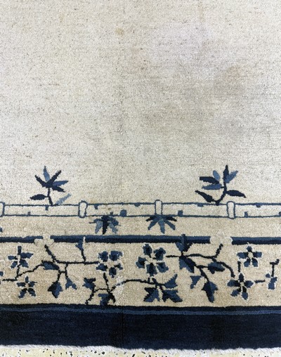 27112228g - Peking antik, China, um 1900, Wolle auf Baumwolle, ca. 350 x 267 cm, gereinigt, EHZ: ...