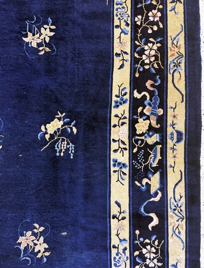 27112229e - Peking antik, China, um 1900, Wolle auf Baumwolle, ca. 357 x 273 cm, gereinigt, EHZ: ...