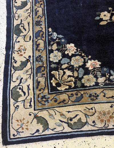 27112232b - Peking antique, China, around 1900, wool on cotton, approx. 357 x 270 cm, condition: 4, ...