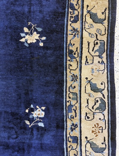 27112232e - Peking antique, China, around 1900, wool on cotton, approx. 357 x 270 cm, condition: 4, ...