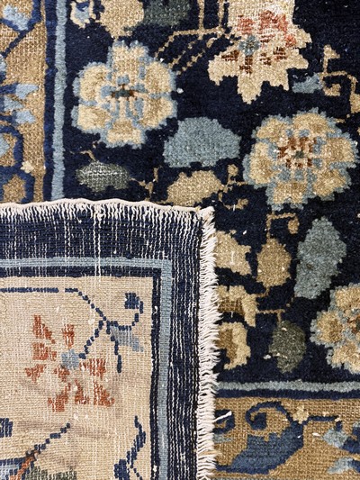27112232j - Peking antique, China, around 1900, wool on cotton, approx. 357 x 270 cm, condition: 4, ...