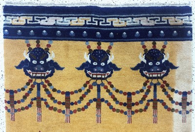 27112235a - Ning-Hsia antik, China, um 1900, Wolle auf Baumwolle, ca. 230 x 122 cm, EHZ: 2 ...