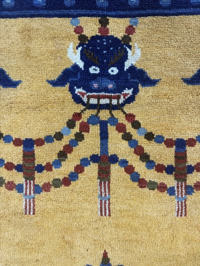 27112235d - Ning-Hsia antik, China, um 1900, Wolle auf Baumwolle, ca. 230 x 122 cm, EHZ: 2 ...