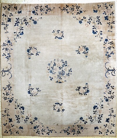 Image Peking antique, China, around 1900, wool on cotton, approx. 292 x 252 cm, condition: 4. ...