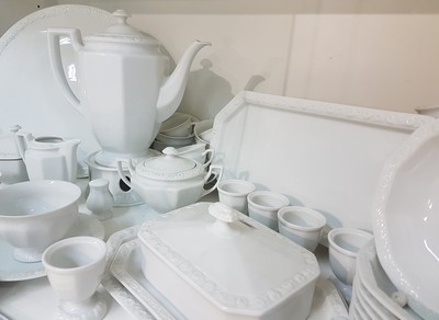 27112240a - Kaffeeservice, Rosenthal, 20. Jh., , Maria weiß, Kaffeekanne, Zuckerdose, ...