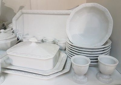 27112240b - Kaffeeservice, Rosenthal, 20. Jh., , Maria weiß, Kaffeekanne, Zuckerdose, ...