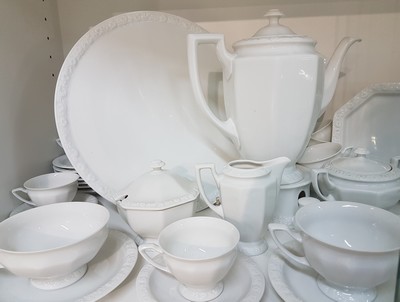 27112240c - Kaffeeservice, Rosenthal, 20. Jh., , Maria weiß, Kaffeekanne, Zuckerdose, ...