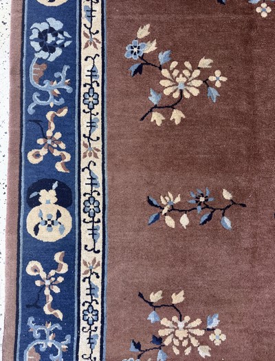 27112242c - Peking antik, China, um 1900, Wolle auf Baumwolle, ca. 295 x 220 cm, leichter ...