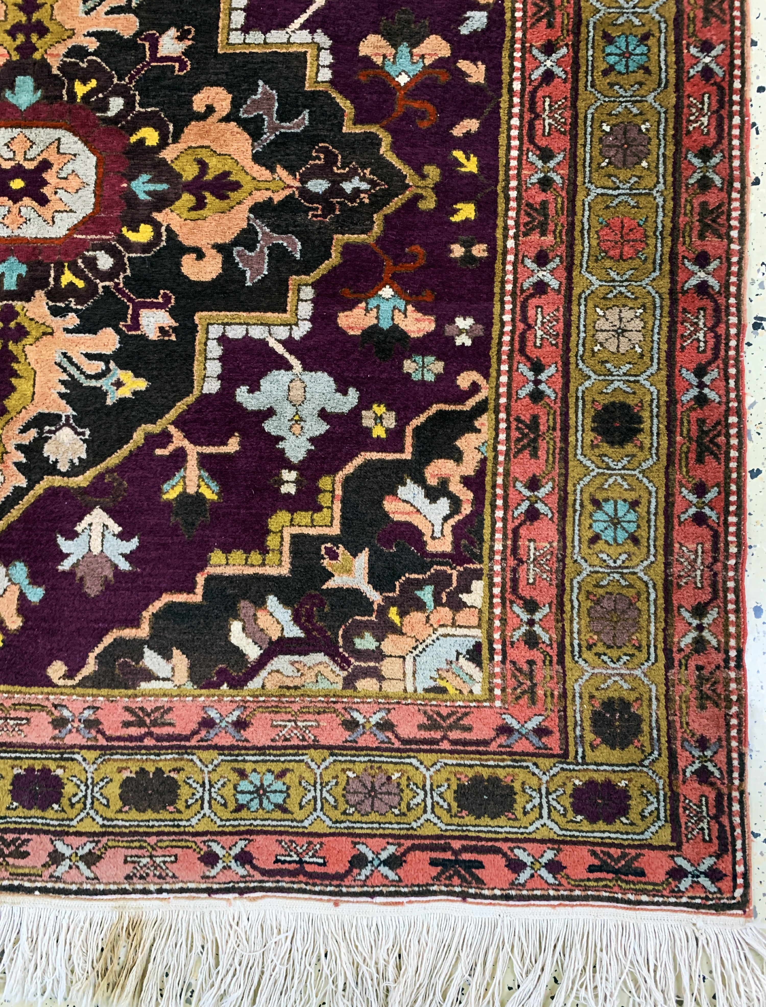 Detail a: Eriwan alt, Rußland, Mitte 20.Jhd, Wolle auf Baumwolle, ca. 230 x 140 cm, EHZ: 2